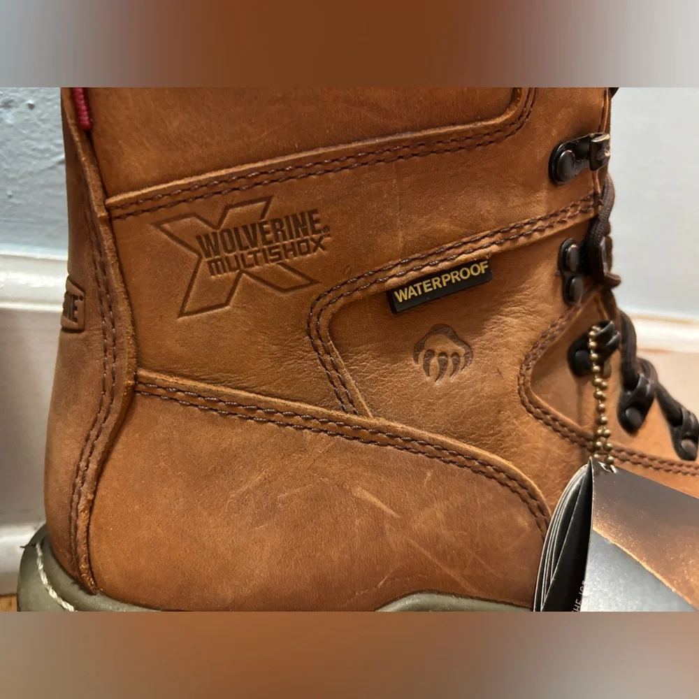 Wolverine Men's Waterproof Marauder 8-Inch Boot W/Steel‎ Toe Contour Welt Sz 8EW